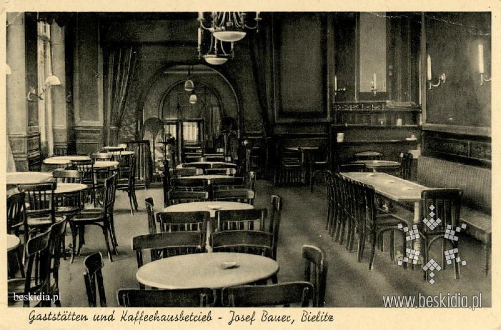 Cafe Bauer - rok 1940 / fot. Beskidia.pl Cafe Bauer - rok 1940 / fot. Beskidia.pl