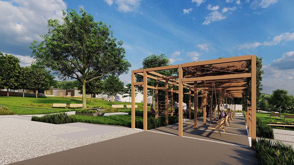 Błonie - elementy małej architektury Błonie - wizualizacja