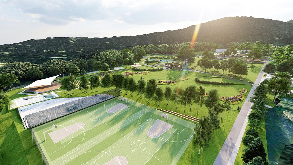 Błonie - strefa sportu Błonie - wizualizacja