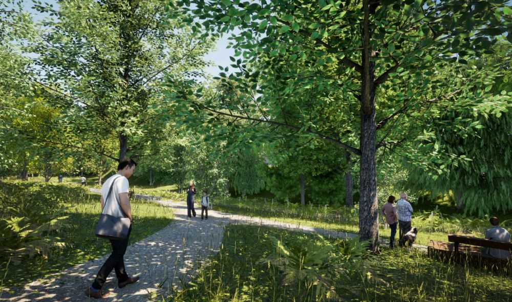 Wizualizacja terenu przy ulicy Stawowej Stawowa - wizualizacja