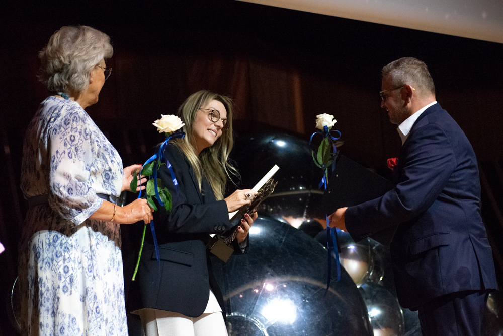 Anna Gałuszka - zdobywczyni statuetki Kreatorka Gala Kongresu Kobiet Podbeskidzia